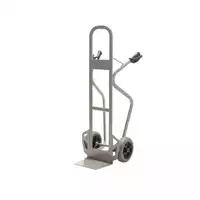 Foto articolo dell\'articolo Carrello in acciaio - Ruote antiforatura - Pala fissa - Portata 350 kg