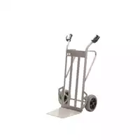 Foto articolo dell\'articolo Carrello in acciaio - Ruote antiforatura - Pala fissa - Portata 350 kg