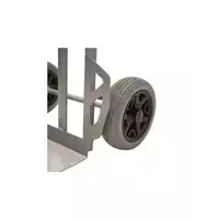 Foto articolo dell\'articolo Carrello in acciaio - Ruote antiforatura - Pala fissa - Portata 350 kg