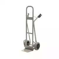 Foto articolo dell\'articolo Carrello in acciaio - Ruote antiforatura - Pala fissa - Portata 350 kg