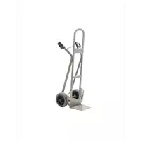 Foto articolo dell\'articolo Carrello in acciaio - Ruote antiforatura - Pala fissa - Portata 350 kg