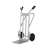 Foto articolo dell\'articolo Carrello in acciaio - Ruote pneumatiche - Pala fissa - Portata 350 kg