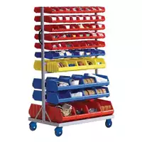Foto articolo dell\'articolo Carrello in acciaio con contenitori a becco