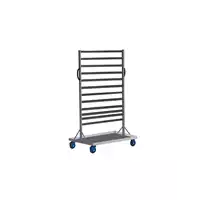 Foto articolo dell\'articolo Carrello in acciaio con contenitori a becco