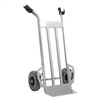 Foto articolo dell\'articolo Carrello in acciaio con pala fissa - Ruote antiforatura - Portata 350 kg
