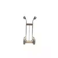 Foto articolo dell\'articolo Carrello in alluminio - Ruote antiforatura - Portata 200 kg