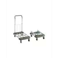 Foto articolo dell\'articolo Carrello in alluminio e plastica pieghevole - Portata 150 kg