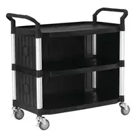 Foto articolo dell\'articolo Carrello polipropilene - 3 ripiani - Con doppia cassettiera aperta