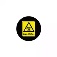 Foto articolo dell\'articolo Gobo in Vetro Borosilicato – Cartello BIOLOGICAL | Compatibile con Proiettori GOBO Service