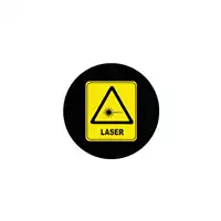 Foto articolo dell\'articolo Gobo in Vetro Borosilicato – Cartello LASER | Compatibile con Proiettori GOBO Service