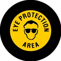 Foto articolo dell\'articolo Gobo in Vetro Borosilicato – Eye Protection Area | Compatibile con Proiettori GOBO Service
