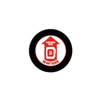 Foto articolo dell\'articolo Gobo in Vetro Borosilicato – Segnale ELECTRICAL PANEL - DO NOT BLOCK | Compatibile con Proiettori GOBO Service