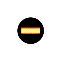 Foto articolo dell\'articolo Gobo in Vetro Borosilicato – Segnale FORKLIFT TRAFFIC NO PEDESTRIANS | Compatibile con Proiettori GOBO Service