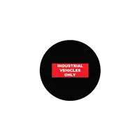 Foto articolo dell\'articolo Gobo in Vetro Borosilicato – Segnale INDUSTRIAL VEHICLES ONLY | Compatibile con Proiettori GOBO Service