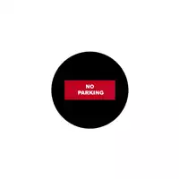 Foto articolo dell\'articolo Gobo in Vetro Borosilicato – Segnale NO PARKING | Compatibile con Proiettori GOBO Service