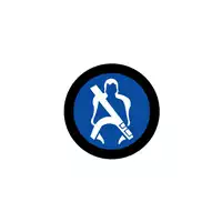 Foto articolo dell\'articolo Gobo in Vetro Borosilicato – Segnale Obbligo Cinture di Sicurezza | Compatibile con Proiettori GOBO Service