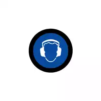 Foto articolo dell\'articolo Gobo in Vetro Borosilicato – Segnale Obbligo DPI Cuffie AuricolarI - 2 | Compatibile con Proiettori GOBO Service