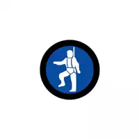 Foto articolo dell\'articolo Gobo in Vetro Borosilicato – Segnale Obbligo DPI Imbracatura di Sicurezza | Compatibile con Proiettori GOBO Service