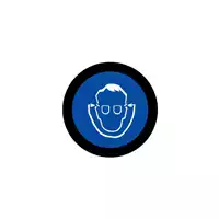 Foto articolo dell\'articolo Gobo in Vetro Borosilicato – Segnale Obbligo DPI Tappi Auricolari | Compatibile con Proiettori GOBO Service