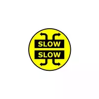 Foto articolo dell\'articolo Gobo in Vetro Borosilicato – Segnale SLOW | Compatibile con Proiettori GOBO Service