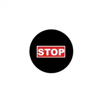 Foto articolo dell\'articolo Gobo in Vetro Borosilicato – Segnale STOP - 3 | Compatibile con Proiettori GOBO Service