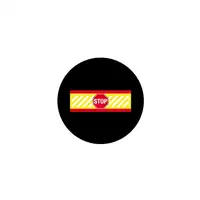 Foto articolo dell\'articolo Gobo in Vetro Borosilicato – Segnale STOP - 5 | Compatibile con Proiettori GOBO Service