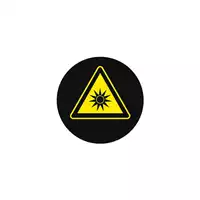 Foto articolo dell\'articolo Gobo in Vetro Borosilicato – Segnale di Pericolo Forte Calore | Compatibile con Proiettori GOBO Service