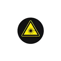 Foto articolo dell\'articolo Gobo in Vetro Borosilicato – Segnale di Rischio Laser | Compatibile con Proiettori GOBO Service