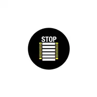 Foto articolo dell\'articolo Gobo in Vetro Borosilicato – Strisce Pedonali + STOP | Compatibile con Proiettori GOBO Service