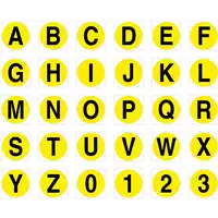 Foto articolo dell\'articolo Numeri e lettere per pavimento