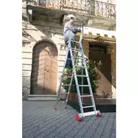 Foto articolo dell\'articolo ST.2N - Scala professionale multiuso a due elementi in alluminio