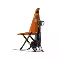 Foto articolo dell\'articolo Transpallet manuale a pantografo con sollevamento elettrico e freno di servizio - HHL100X